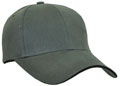 FRONT VIEW OF BASEBALL CAP CHARCOAl/BLACK